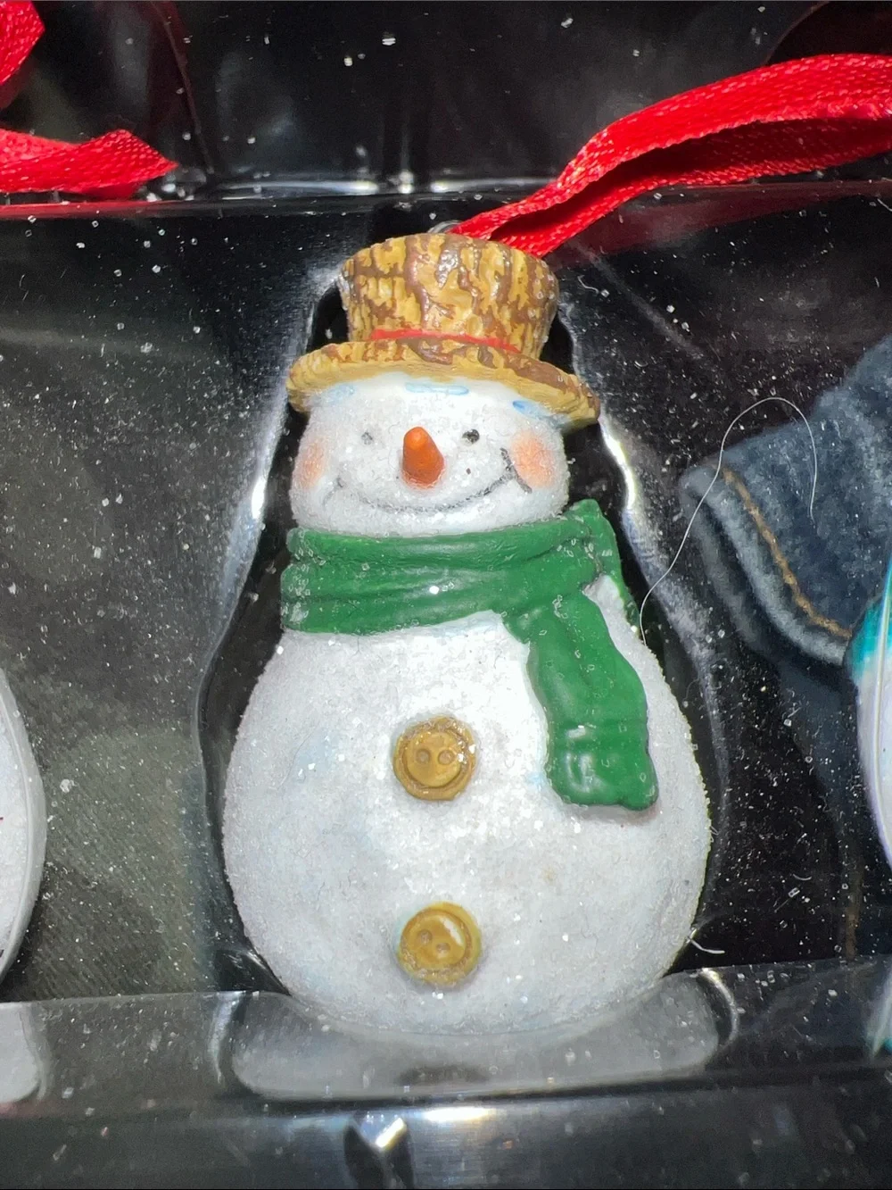 Hallmark 2013 Let It SnowMen 5 Mini Christmas Tree Ornaments NEW in Box